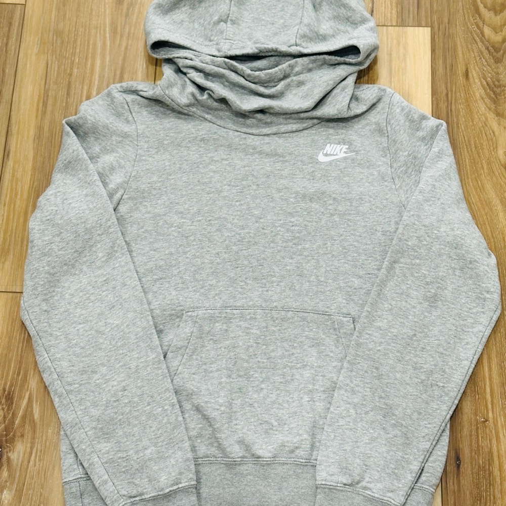 Nike Light Gray Pullover Hoodie - Women’s Size Extra Small